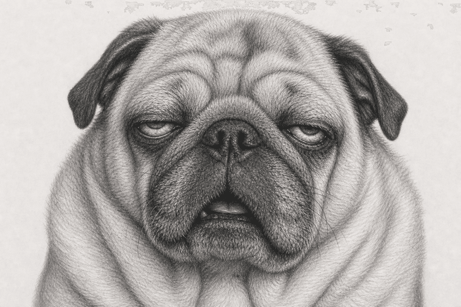 Puggsy staring blankly mid-loop.